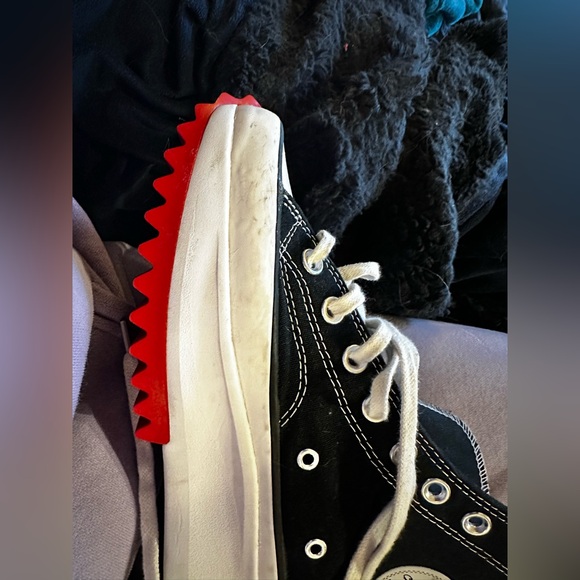 LIMITED EDITION Converse Keith Haring Run Star Black/Red High-Top Sneakers. EUC - Picture 8 of 8